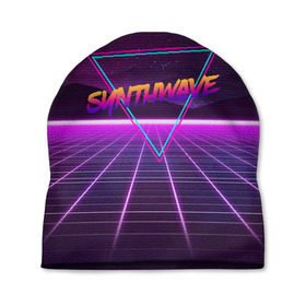 Шапка 3D с принтом SYNTHWAVE / RETROWAVE в Екатеринбурге, 100% полиэстер | универсальный размер, печать по всей поверхности изделия | hotline miami | neon | outrun | outrun electro | retrowave | synth | synthwave | неон | хотлайн майами