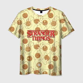 Мужская футболка 3D с принтом Stranger Thing. Pancakes в Екатеринбурге, 100% полиэфир | прямой крой, круглый вырез горловины, длина до линии бедер | beyond | eleven | hopper | jane | mike | stranger | things | wheeler | дастин | дела | джейн | загадочные | майк | одиннадцать | очень | события | странные | уилер | хендерсон | хоппер