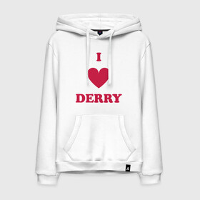 Мужская толстовка хлопок с принтом I Love Derry в Екатеринбурге, френч-терри, мягкий теплый начес внутри (100% хлопок) | карман-кенгуру, эластичные манжеты и нижняя кромка, капюшон с подкладом и шнурком | clown | derry | it | lover | pennywise | stephen king | дерри | клоун | оно | пеннивайз | стивен кинг