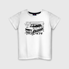 Детская футболка хлопок с принтом Bosozoku Taz в Екатеринбурге, 100% хлопок | круглый вырез горловины, полуприлегающий силуэт, длина до линии бедер | bosozoku | bosozoku style | автоваз | боевая классика | босудзоку | босузоку | ваз | жигули | лада