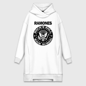 Платье-худи хлопок с принтом Ramones в Екатеринбурге,  |  | ramone | ramones | группа | джонни | джоуи | ди ди томми | марки | панк | поп | раманес | раманэс | рамон | рамонес | рамонэс | рамоун | рамоунз | рамоунс | рок | хард | хардрок