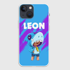 Чехол для iPhone 13 mini с принтом BRAWL STARS LEON SHARK в Екатеринбурге,  |  | android | brawl stars | colt | crow | games | leon | penny | poco. | shelly | spike | wanted | брав | бравл старс | звезды | игры | мобильные игры | старс