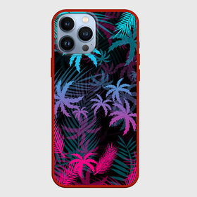 Чехол для iPhone 13 Pro Max с принтом НЕОНОВЫЕ ПАЛЬМЫ | NEON PALMS в Екатеринбурге,  |  | hotline miami | neon | new retro wave | outrun | outrun electro | palmen | retro | retrowave | summer | synth | synthwave | tropical | лето | неон | пальмы | ретро | тропики | хотлайн майами