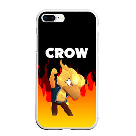 Чехол для iPhone 7Plus/8 Plus матовый с принтом BRAWL STARS CROW PHOENIX в Екатеринбурге, Силикон | Область печати: задняя сторона чехла, без боковых панелей | android | brawl stars | colt | crow | games | leon | penny | poco. | shelly | spike | wanted | брав | бравл старс | звезды | игры | мобильные игры | старс