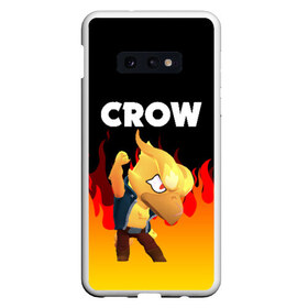 Чехол для Samsung S10E с принтом BRAWL STARS CROW PHOENIX в Екатеринбурге, Силикон | Область печати: задняя сторона чехла, без боковых панелей | android | brawl stars | colt | crow | games | leon | penny | poco. | shelly | spike | wanted | брав | бравл старс | звезды | игры | мобильные игры | старс