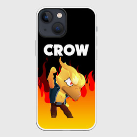 Чехол для iPhone 13 mini с принтом BRAWL STARS CROW PHOENIX в Екатеринбурге,  |  | android | brawl stars | colt | crow | games | leon | penny | poco. | shelly | spike | wanted | брав | бравл старс | звезды | игры | мобильные игры | старс