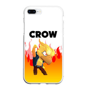 Чехол для iPhone 7Plus/8 Plus матовый с принтом BRAWL STARS CROW PHOENIX в Екатеринбурге, Силикон | Область печати: задняя сторона чехла, без боковых панелей | android | brawl stars | colt | crow | games | leon | penny | poco. | shelly | spike | wanted | брав | бравл старс | звезды | игры | мобильные игры | старс