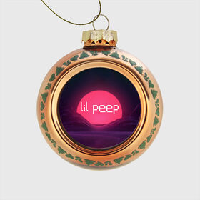 Стеклянный ёлочный шар с принтом lil peep(Logo) в Екатеринбурге, Стекло | Диаметр: 80 мм | cry baby | lil peep | logo | rap | заход солнца | знаменитости. эмо | известный исполнитель | неон | пип | редактируемое лого | реп | розоватый оттенок | рок | рэп | яркий фон