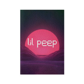 Обложка для паспорта матовая кожа с принтом lil peep(Logo) в Екатеринбурге, натуральная матовая кожа | размер 19,3 х 13,7 см; прозрачные пластиковые крепления | cry baby | lil peep | logo | rap | заход солнца | знаменитости. эмо | известный исполнитель | неон | пип | редактируемое лого | реп | розоватый оттенок | рок | рэп | яркий фон