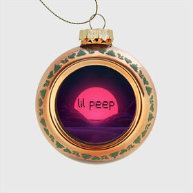Стеклянный ёлочный шар с принтом lil peep(Black Logo) в Екатеринбурге, Стекло | Диаметр: 80 мм | cry baby | lil peep | logo | rap | заход солнца | знаменитости. эмо | известный исполнитель | неон | пип | редактируемое лого | реп | розоватый оттенок | рок | рэп | яркий фон
