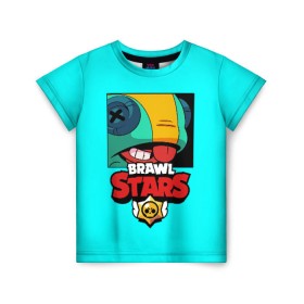 Детская футболка 3D с принтом Brawl Stars в Екатеринбурге, 100% гипоаллергенный полиэфир | прямой крой, круглый вырез горловины, длина до линии бедер, чуть спущенное плечо, ткань немного тянется | brawl | brawl stars | crow | leon | stars | бравл | бравл старс | браво старс | игра | компьютерная | кров | леон | онлайн | старс