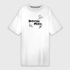 Платье-футболка хлопок с принтом Depeche Mode в Екатеринбурге,  |  | depeche mode | альтернативный | вестник моды | депеш мод | депешмод | дэйв гаан | индастриал | мартин гор | музыка | новая волна | роза | рок | синти поп | электроник | энди флетчер