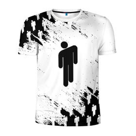 Мужская футболка 3D спортивная с принтом BILLIE EILISH в Екатеринбурге, 100% полиэстер с улучшенными характеристиками | приталенный силуэт, круглая горловина, широкие плечи, сужается к линии бедра | be | billie | billie eilish | blohsh | ghoul | билли | билли айлиш