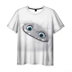 Мужская футболка 3D с принтом ABOMINABLE (Эверест) в Екатеринбурге, 100% полиэфир | прямой крой, круглый вырез горловины, длина до линии бедер | abominable | детям | для детей | ети | йети | лу | мультфильм | отвратительный | чудовище | эверест