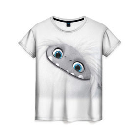Женская футболка 3D с принтом ABOMINABLE (Эверест) в Екатеринбурге, 100% полиэфир ( синтетическое хлопкоподобное полотно) | прямой крой, круглый вырез горловины, длина до линии бедер | abominable | детям | для детей | ети | йети | лу | мультфильм | отвратительный | чудовище | эверест