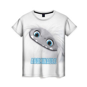 Женская футболка 3D с принтом ABOMINABLE (Эверест) в Екатеринбурге, 100% полиэфир ( синтетическое хлопкоподобное полотно) | прямой крой, круглый вырез горловины, длина до линии бедер | abominable | детям | для детей | ети | йети | лу | мультфильм | отвратительный | чудовище | эверест