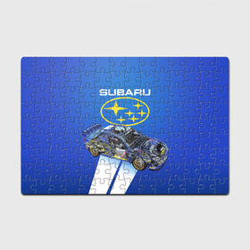 Пазл магнитный 126 элементов с принтом Subaru в Екатеринбурге, полимерный материал с магнитным слоем | 126 деталей, размер изделия —  180*270 мм | sti | subaru | subaru impreza | subaru impreza wrx sti | subaru sti | субару | субару импреза