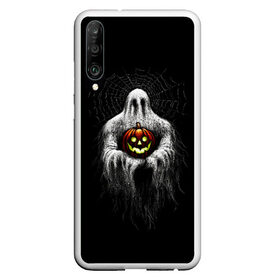 Чехол для Honor P30 с принтом Halloween в Екатеринбурге, Силикон | Область печати: задняя сторона чехла, без боковых панелей | 19 | 2019 | cat | ghost | halloween | ведьма | динозавр | кости | кошка | ночь | паук | приведение | призрак | скелет | тыква | тьма | ужас | хелловин | хеллоувин | хэллоуин | череп