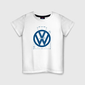 Детская футболка хлопок с принтом Volkswagen в Екатеринбурге, 100% хлопок | круглый вырез горловины, полуприлегающий силуэт, длина до линии бедер | golf | golf gti | volkswagen | вольксваген | фолькс ваген | фольксваген