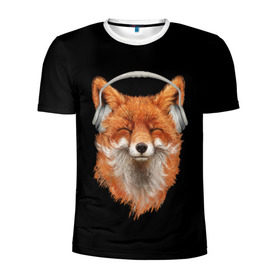 Мужская футболка 3D спортивная с принтом Лиса в наушниках в Екатеринбурге, 100% полиэстер с улучшенными характеристиками | приталенный силуэт, круглая горловина, широкие плечи, сужается к линии бедра | 20 | 2020 | 2k20 | 2к20 | animal | animals | forest | fox | headphones | music | new year | redhead | smile | животное | животные | зима | лес | лис | лиса | лисица | музыка | наушники | новый год | рыжая | смайл | улыбка | фыр