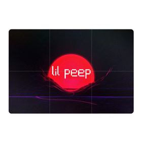 Магнитный плакат 3Х2 с принтом lil peep(the red sun) в Екатеринбурге, Полимерный материал с магнитным слоем | 6 деталей размером 9*9 см | 