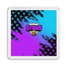 Магнит 55*55 с принтом Brawl Stars в Екатеринбурге, Пластик | Размер: 65*65 мм; Размер печати: 55*55 мм | brawl | brawl stars | crow | leon | stars | бравл | бравл старс | браво старс | игра | компьютерная | кров | леон | онлайн | старс