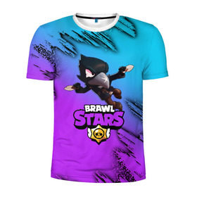 Мужская футболка 3D спортивная с принтом Brawl Stars CROW в Екатеринбурге, 100% полиэстер с улучшенными характеристиками | приталенный силуэт, круглая горловина, широкие плечи, сужается к линии бедра | brawl | brawl stars | crow | leon | stars | бравл | бравл старс | браво старс | игра | компьютерная | кров | леон | онлайн | старс