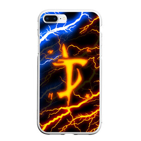 Чехол для iPhone 7Plus/8 Plus матовый с принтом DOOM SLAYER в Екатеринбурге, Силикон | Область печати: задняя сторона чехла, без боковых панелей | doom | doom eternal | thunder | дум | молнии | шторм