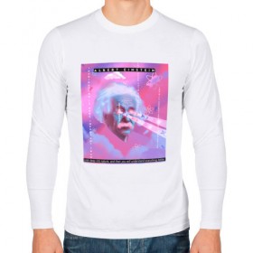 Мужской лонгслив хлопок с принтом Albert Einstein glitch art в Екатеринбурге, 100% хлопок |  | art | digital | glitch | retro | retrowave | synthwave | vaporwave | арт | глитч | глюк | искажение | искусство | ошибка | ретровейв | синтвейв | цифровое | цифровой