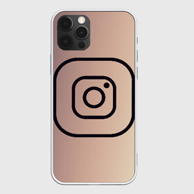 Чехол для iPhone 12 Pro Max с принтом instagram(simple logo) в Екатеринбурге, Силикон |  | instagram | logo | инстаграм | лого | мягкие цвета | приложение | простая картинка | фотоаппарат | черная картинка | черный | черный значок | черный цвет