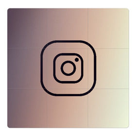 Магнитный плакат 3Х3 с принтом instagram(simple logo) в Екатеринбурге, Полимерный материал с магнитным слоем | 9 деталей размером 9*9 см | Тематика изображения на принте: instagram | logo | инстаграм | лого | мягкие цвета | приложение | простая картинка | фотоаппарат | черная картинка | черный | черный значок | черный цвет