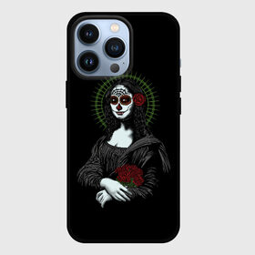 Чехол для iPhone 13 Pro с принтом Mona Lisa   Santa Muerte в Екатеринбурге,  |  | Тематика изображения на принте: dead | death | lisa | mona | muerte | muertos | santa | день | искуство | картина | лиза | мона | муэрте | муэртес | муэртос | роза | розы | санта | тату | татуировка | цветы | череп