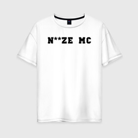 Женская футболка хлопок Oversize с принтом Noize MC в Екатеринбурге, 100% хлопок | свободный крой, круглый ворот, спущенный рукав, длина до линии бедер
 | face2face | mc | noize | noize mc | protivo gunz | rыchigy mashыn 13 | v.i.p | алексеев | иван алексеев | мс | ноиз | ноиз мс | нойз | нойз мс | реп | рок | рэп | хип хоп | шум | шуметь