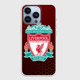 Чехол для iPhone 13 Pro с принтом LIVERPOOL в Екатеринбурге,  |  | Тематика изображения на принте: lfc | liverpool | sport | ynwa | ливерпуль | лфк | спорт