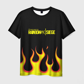 Мужская футболка 3D с принтом RAINBOW SIX:SIEGE в Екатеринбурге, 100% полиэфир | прямой крой, круглый вырез горловины, длина до линии бедер | action | game | rainbow six siege | tom clancys | броня | игры | осада | радуга | радуга 6 | том кленси | шутер