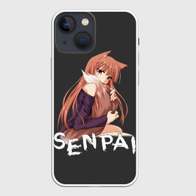 Чехол для iPhone 13 mini с принтом Senpai в Екатеринбурге,  |  | ahegao | anime | girl | girls | hikky | kawaii | kowai | senpai | waifu | yandre | аниме | ахегао | вайфу | девушка | кавай | кун | семпай | сенпай | тян