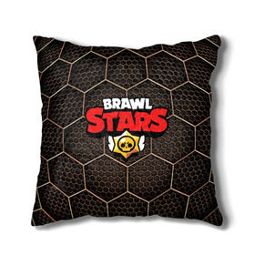 Подушка 3D с принтом Brawl Stars Metal Hex в Екатеринбурге, наволочка – 100% полиэстер, наполнитель – холлофайбер (легкий наполнитель, не вызывает аллергию). | состоит из подушки и наволочки. Наволочка на молнии, легко снимается для стирки | Тематика изображения на принте: brawl | brawl st | brawl stars | colt | hexagon | logo | map | mobo | pattern | poco | shelly | stars | бравл | игра | игры | карта | кольт | лого | мобильные игры | патерн | паттерн | поко | соты | старс | шелли