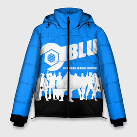 Мужская зимняя куртка 3D с принтом TEAM FORTRESS 2 BLUE TEAM в Екатеринбурге, верх — 100% полиэстер; подкладка — 100% полиэстер; утеплитель — 100% полиэстер | длина ниже бедра, свободный силуэт Оверсайз. Есть воротник-стойка, отстегивающийся капюшон и ветрозащитная планка. 

Боковые карманы с листочкой на кнопках и внутренний карман на молнии. | Тематика изображения на принте: fortress 2 | team 2 | team fortress | team fortress 2 | тим 2 | тим фортрес. | тим фортресс | тим фортресс 2 | фортресс 2