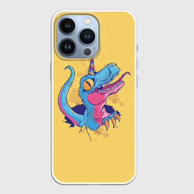 Чехол для iPhone 13 Pro с принтом Динозавр Единорог в Екатеринбурге,  |  | dino | dinosaur | unicorn | дино | динозавр | единорог