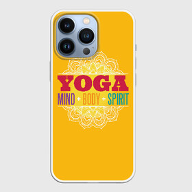 Чехол для iPhone 13 Pro с принтом Йога в Екатеринбурге,  |  | fitness | yoga | йога | медитация | фитнес