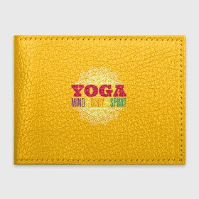 Обложка для студенческого билета с принтом Йога в Екатеринбурге, натуральная кожа | Размер: 11*8 см; Печать на всей внешней стороне | Тематика изображения на принте: fitness | yoga | йога | медитация | фитнес