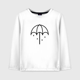 Детский лонгслив хлопок с принтом Bring Me The Horizon в Екатеринбурге, 100% хлопок | круглый вырез горловины, полуприлегающий силуэт, длина до линии бедер | bring me the horizon | зонт | музыка | рок