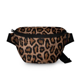Поясная сумка 3D с принтом Леопардовая расцветка в Екатеринбурге, 100% полиэстер | плотная ткань, ремень с регулируемой длиной, внутри несколько карманов для мелочей, основное отделение и карман с обратной стороны сумки застегиваются на молнию | леопард | леопардовая | леопардовые | леопардовый | леопарды | пятнистые | пятнистый | пятнистым | расцветка