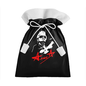 Подарочный 3D мешок с принтом АлисА  в Екатеринбурге, 100% полиэстер | Размер: 29*39 см | Тематика изображения на принте: alisa | rock | ussr | алиса | алиса группа | константин кинчев | рок | ссср