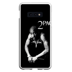 Чехол для Samsung S10E с принтом 2pac в Екатеринбурге, Силикон | Область печати: задняя сторона чехла, без боковых панелей | Тематика изображения на принте: 2pac | changes | nigga | oldschool | pac | rap | нигга | олдскулл | пак | рэп | тупак