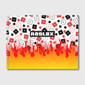 Альбом для рисования с принтом ROBLOX в Екатеринбурге, 100% бумага
 | матовая бумага, плотность 200 мг. | Тематика изображения на принте: roblox | roblox simulator. | код роблокс | роблокс | роблокс симулятор