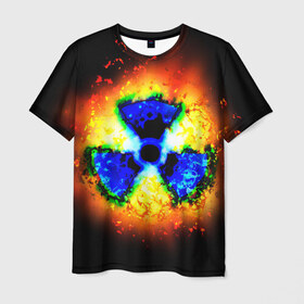 Мужская футболка 3D с принтом S.T.A.L.K.E.R в Екатеринбурге, 100% полиэфир | прямой крой, круглый вырез горловины, длина до линии бедер | game | stalker | stalker 2 | глуховский | радиация | сталкер | сталкеры | чернобыль | ядерный взрыв