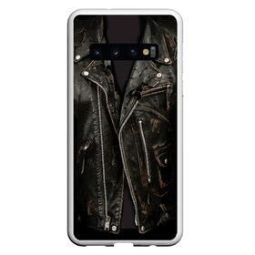 Чехол для Samsung Galaxy S10 с принтом Косуха терминатора в Екатеринбурге, Силикон | Область печати: задняя сторона чехла, без боковых панелей | арнольд | доспехи | замки | застежки | касуха | клепки | кожа | кожаная | кожанка | костюм | косуха | куртец | куртка | молнии | панк | потертая | рок | старая | терминатор | тертая