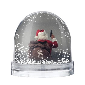 Снежный шар с принтом Very Bad Santa в Екатеринбурге, Пластик | Изображение внутри шара печатается на глянцевой фотобумаге с двух сторон | 