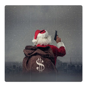 Магнитный плакат 3Х3 с принтом Very Bad Santa в Екатеринбурге, Полимерный материал с магнитным слоем | 9 деталей размером 9*9 см | Тематика изображения на принте: 